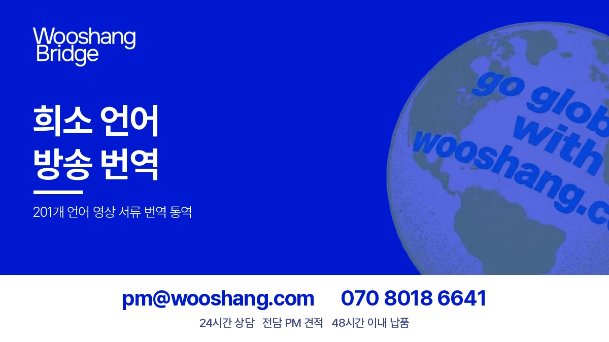 희소 언어 방송 번역 우상번역